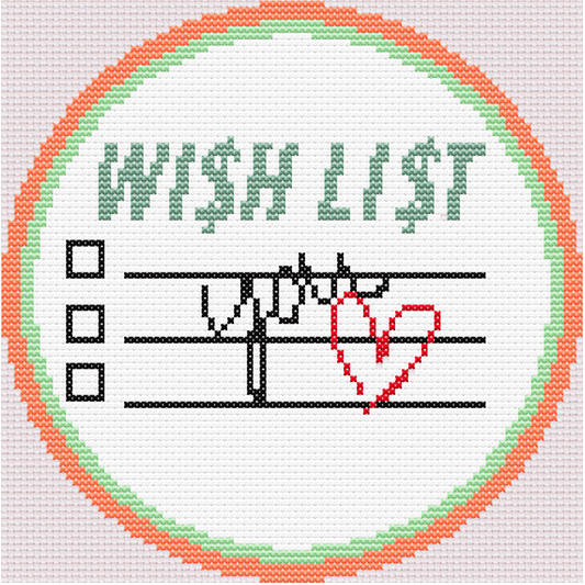 Wish List Ornament Canvas