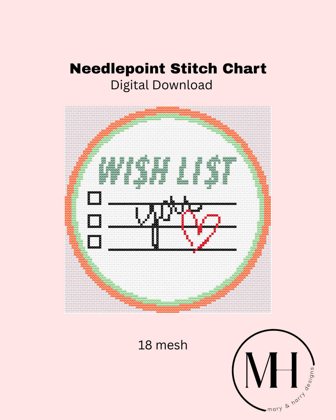 Wish List Ornament DIGITAL CHART