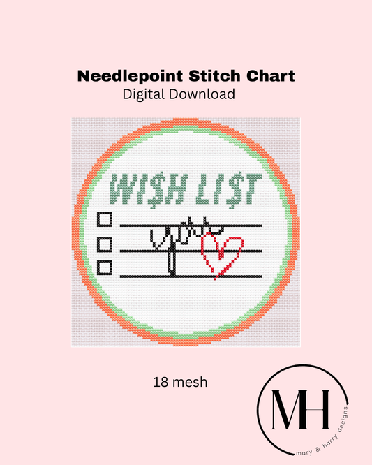 Wish List Ornament DIGITAL CHART
