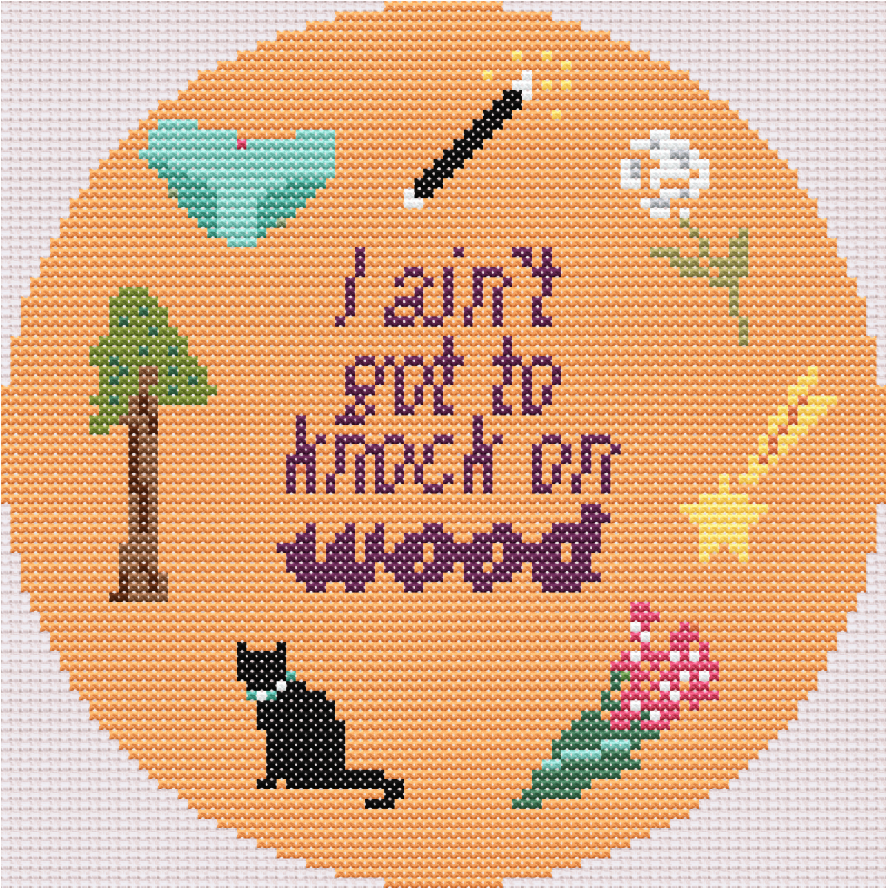 Knock on Wood Printed Canvas