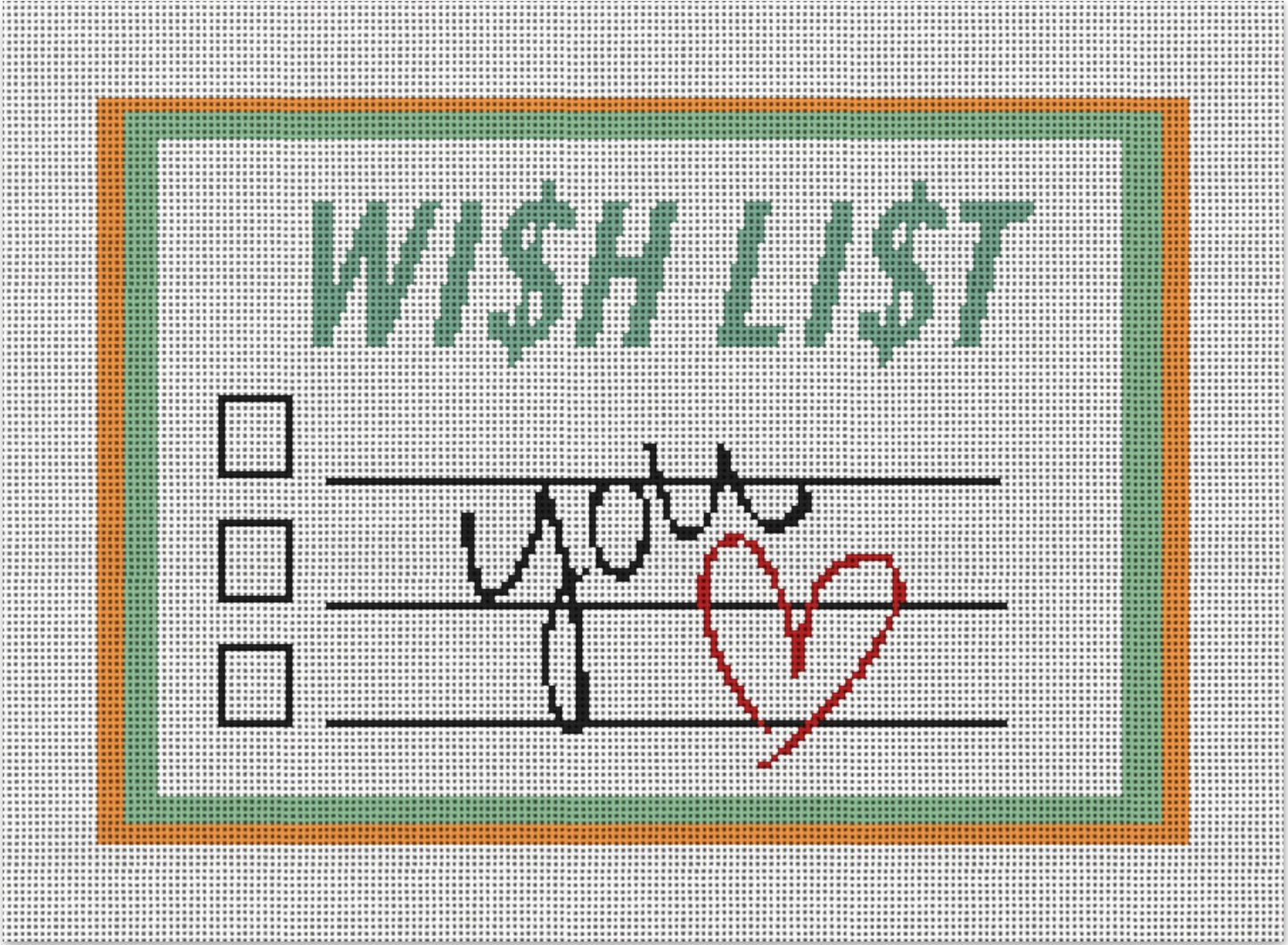 Wish List Insert Canvas